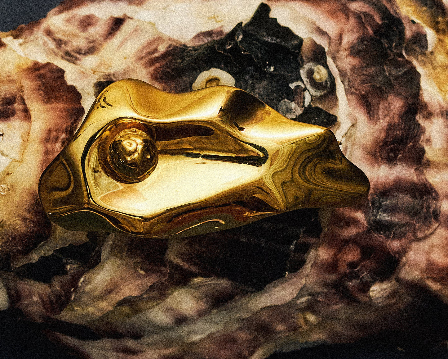 SINCERE GOLDEN SHELL PIN